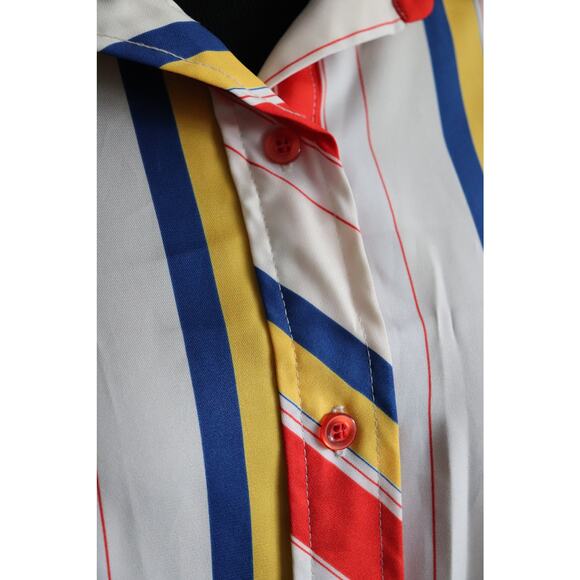Vintage Multi-Striped Shirt Dress - Picture 5 of 9